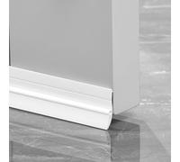 Stripping per porte e controllo del flusso d'aria e controllo del rumore, materiale PVC per un isolamento ottimale sotto le porte (bianco)