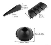 Strisce adesive anti-collisione per spoiler per carenatura auto, 10 pezzi, per ridurre il rumore del vento sulla maggior parte dei veicoli