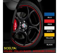 Strisce adesive cerchi auto CATARIFRANGENTI wheel rim stickers MISURE a SCELTA