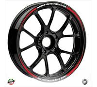 Strisce Adesive cerchi comaptibili Ducati Multistrada V2 V2S Bianco Rosso MT2 5