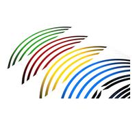 Strisce Adesive Cerchi Valter Moto Ring Ray Verde Verde