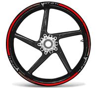 labelbike - Adesivi Strisce Moto Cerchi Ruote 17' Tuning per Kit Protezioni compatibili con YAMAHA MT-07