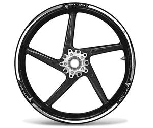 STRISCE ADESIVE compatibili per MOTO YAMAHA MT-09 adesivi CERCHI 17' tuning