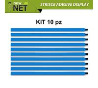 Strisce Adesive da 21cm con linguetta per montaggio Display LCD, Kit da 10 pezzi
