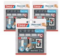 Strisce adesive in velcro TESA per pareti, con colla inclusa, per appendere quad