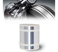 Strisce Adesive Moto Bike Racing Stripe 3 Fili, Cromo, 12 cm x 2 m