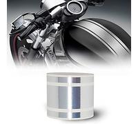 Strisce Adesive Moto Bike Racing Stripe 3 Fili, Cromo, 8 cm x 2 m