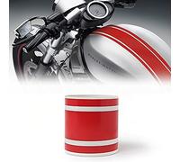 Strisce Adesive Moto Bike Racing Stripe 3 Fili, Rosso, 8 cm x 2 m