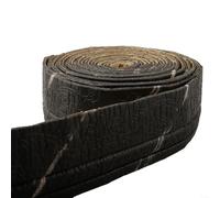 Strisce adesive per battiscopa in cotone espanso impermeabile e resistente all'umidità con supporto, adesivi decorativi da parete per interni (nero)