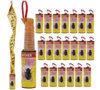 Strisce adesive per catturare mosche, mosche, zanzare e tarme, 20 pezzi, 4:1