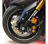 labelbike - Adesivi Strisce Moto Cerchi Ruote Kit Protezioni compatibili con YAMAHA Scooter TMAX 2008-2018 Colore ARGENTO