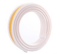 Strisce adesive per mobili, 2 m, compatibili con legno, metallo, compensato e progettate per un'applicazione duratura (bianco)