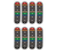 Strisce adesive per termometri per bottiglie d'acqua Espositori adesivi per tazze di caffè in gradi per temperatura dell'acqua Cambiamento di colore Monitor interni Misurazione della tazza di carta