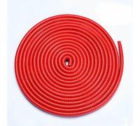 Strisce anticollisione in gomma per portiera auto da 1/3/5 m, protezione antigraffio per bordi portiera auto con guarnizione in acciaio tipo U, rosso, 3,0 m