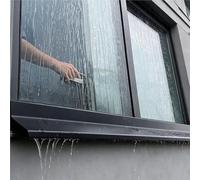 strisce antipioggia per davanzali Barriera D'acqua Per Davanzale Della Finestra, Protezione Antigoccia Dalla Pioggia Porta Per Appartamenti/colazione/soggiorni/proprietà(L W 1.5M x 5.5CM)