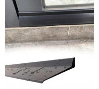 strisce antipioggia per davanzali Deviatore antipioggia angolato da 135° sopra la finestra, strisce di contenimento per barriere antipioggia per finestre resistenti(W L 55 MM X 4 M)