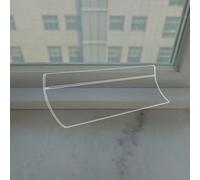 strisce antipioggia per davanzali Protezione anti-pioggia per finestre trasparente, deviatore in gomma per bordi finestre da 25, 35, 45 e 60 mm di larghezza(5 PCS,W 60 MM)