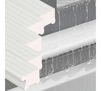 strisce antipioggia per davanzali Striscia Interna Bianca Per Finestre Anti-acqua Alta 22 Mm, Guarnizioni Anti-goccia, Fessure Per Schede Per Finestr(5 PCS)