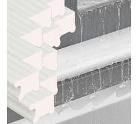 strisce antipioggia per davanzali Striscia Interna Bianca Per Finestre Anti-acqua Alta 22 Mm, Guarnizioni Anti-goccia, Fessure Per Schede Per Finestr(10 PCS)