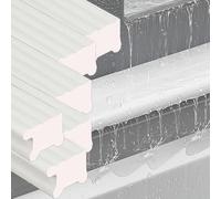 strisce antipioggia per davanzali Striscia Interna Bianca Per Finestre Anti-acqua Alta 22 Mm, Guarnizioni Anti-goccia, Fessure Per Schede Per Finestr(6 PCS)