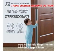 Strisce antischiacciamento per cornici di porte autoadesive da 120 cm, paraurti di per bambini, protezione per le dita, strisce di protezione per bambini, adatte per l'ingresso di casa, porte della ca