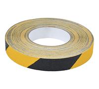 Strisce antiscivolo giallo-nero, 25 mm, lunghezza 18 metri