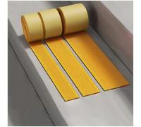 Strisce Antiscivolo per Scale Esterne Interne, Profilo Di Transizione in PVC Autoadesiva, Per unire le fessure del pavimento, scivolamento sulle scale(Yellow,8cm/0.26Ft x 7m/23Ft)
