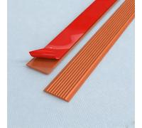 Strisce Antiscivolo Scala PVC, Nastro Autoadesivo Resistente | Tiras PVC Texturizadas de Alta Fricción, Ignífugas y Fáciles de Cortar, Escaleras Interiores y Exteriores(Orange,3cm/1.2in)