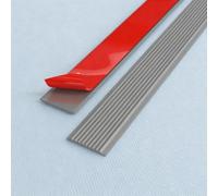 Strisce Antiscivolo Scala PVC, Nastro Autoadesivo Resistente | Tiras PVC Texturizadas de Alta Fricción, Ignífugas y Fáciles de Cortar, Escaleras Interiores y Exteriores(Gray,3cm/1.2in)