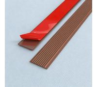 Strisce Antiscivolo Scala PVC, Nastro Autoadesivo Resistente | Tiras PVC Texturizadas de Alta Fricción, Ignífugas y Fáciles de Cortar, Escaleras Interiores y Exteriores(Brown,3cm/1.2in)
