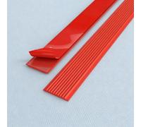 Strisce Antiscivolo Scala PVC, Nastro Autoadesivo Resistente | Tiras PVC Texturizadas de Alta Fricción, Ignífugas y Fáciles de Cortar, Escaleras Interiores y Exteriores(Red,3cm/1.2in)