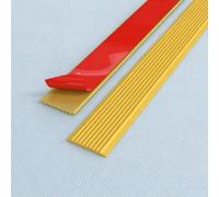 Strisce Antiscivolo Scala PVC, Nastro Autoadesivo Resistente | Tiras PVC Texturizadas de Alta Fricción, Ignífugas y Fáciles de Cortar, Escaleras Interiores y Exteriores(Yellow,3cm/1.2in)