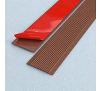 Strisce Antiscivolo Scala PVC, Nastro Autoadesivo Resistente | Tiras PVC Texturizadas de Alta Fricción, Ignífugas y Fáciles de Cortar, Escaleras Interiores y Exteriores(Brown,5cm/1.9in)