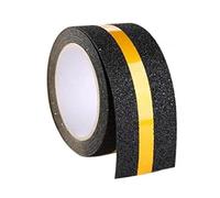 Strisce antiscivolo Strisce antiscivolo 5CM*5M, strisce luminose al buio, di sicurezza impermeabili verdi for esterni, pavimenti ad alto attrito for gradini delle scale(Black-Yellow)