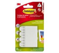 Command Strisce Appendiquadri Piccole, Set di 4 Strisce Adesive Rimovibili per Appendere Quadri, Cornici, Poster, Foto su Muro e Pareti, Senza Chiodi, Peso Fino a 1.8 Kg, Dimensione 20x25 cm