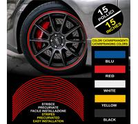 Strisce Auto adesive adesivi cerchi CATARIFRANGENTI™ 9 mm 15" wheel rim stickers