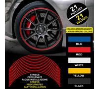 Strisce Auto adesive adesivi cerchi CATARIFRANGENTI™ 9 mm 21" wheel rim stickers