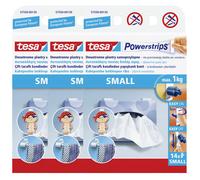 Strisce autoadesive TESA per montaggio a parete, piccole, fino a 1 kg, 14 pezzi