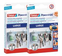 Strisce autoadesive TESA per montaggio, grandi, fino a 2 kg, bianche, 10 pezzi x