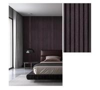 Strisce carta da parati autoadesiva sfondo decorazione della parete del dormitorio decorazione da carta da parati autoadesiva Mocha-Brown 3-meters*60cm