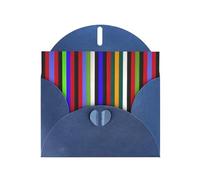 Strisce colorate che stampano il biglietto di auguri in bianco della perla, disegni unici di biglietti di auguri, buste per ringraziamento, inviti