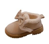 Strisce contro l'inverno Water Proof Flat Keep Warm Snow Boots Comfort Shoes Baby Sneaker Bambina 16 (White, 28 Little Child)
