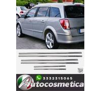 Strisce Cromate Sotto Finestrini 6 pz ACCIAIO Per OPEL ASTRA H SW 2004-2010