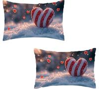 Strisce Cuscino Decorativa Set Di 2 Federe Per Cuscini in Velluto Divano Copricuscini Per Soggiorno Camera Letto Morbido Cuscino Moderne, Con Cerniera Invisibil Copricuscino Amore 50 x 80 cm I0P-170