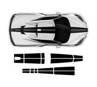 Strisce da corsa sopra la parte superiore, per Corvette C8 2021 - 2024