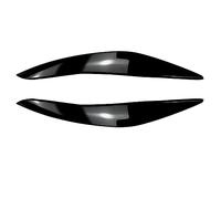 Strisce Decorative 1 Paio di fari per Auto, palpebre per Sopracciglia, Copertura per Adesivi per Auto Serie 5 F10 F11 2011-2014 (Aspetto Carbonio)