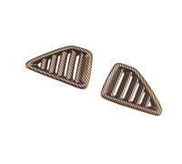 strisce decorative Compatibile Con Peugeot 208 2020 2021 2022 2023 2024 2025, Cornice Per Presa D'aria Condizionata, Cornice Decorativa Per Interni.(Golden upper 2pcs)