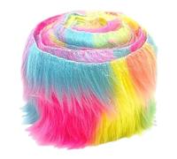 Strisce decorative natalizie per eventi e feste, in tessuto finto shaggy, pretagliate, per realizzare gnomi, barba, capelli e cosplay, regali per donne e bambini