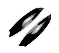 Strisce Decorative per Auto, Coppia di fari, palpebre sopracciglio, Adesivi cromati per Golf 5 MK5 GTI R 2005 2006 2007, Finiture per Auto (Nero Lucido).