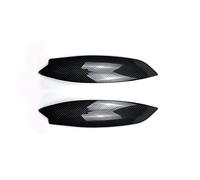 Strisce Decorative per Auto, Coppia di fari, palpebre sopracciglio, Adesivi cromati per Golf 5 MK5 GTI R 2005 2006 2007, Finiture per Auto (Nero Lucido).